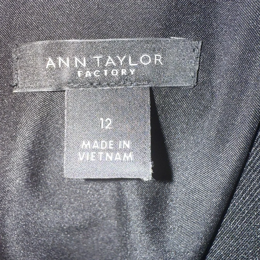 Ann Taylor Factory Charcoal Midi Dress - Picture 3 of 6